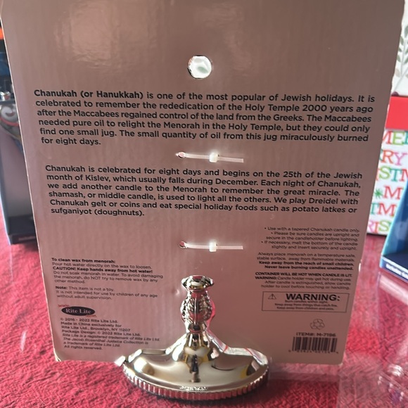 NWT 1 menorah and 2 mini menorah sets w 44 candles - Picture 3 of 9